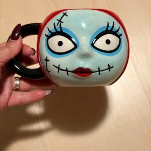 Sally nightmare before Christmas Face Mug - Red and Black